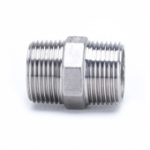 Ниппель AISI 304 (нержавеющая сталь) ISO 4144 HР/HР