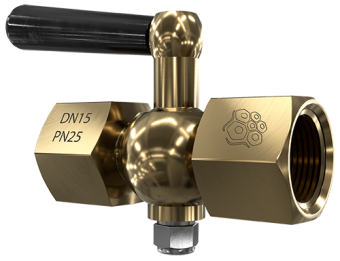 Кран пробковый трёхходовой под манометр РАШВОРК арт.777